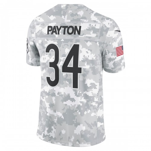 Walter Payton Chicago Bears Nike 2024 Salute to Service Retired Player Limited Jersey - Arctic Camo