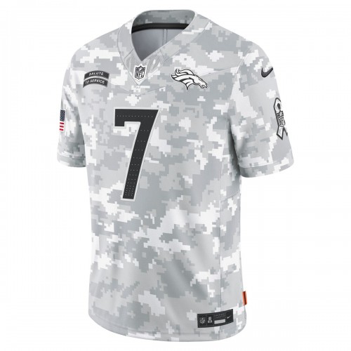 John Elway Denver Broncos Nike 2024 Salute to Service Retired Player Limited Jersey - Arctic Camo