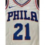 Men's Philadelphia 76ers Joel Embiid #21 White Swingman Jersey - Association Edition