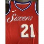 Men's Philadelphia 76ers Joel Embiid #21 Red Swingman Jersey - Statement Edition