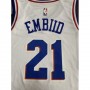 Men's Philadelphia 76ers Joel Embiid #21 White Swingman Jersey - City Edition