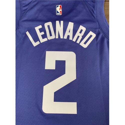 Men's LA Clippers Kawhi Leonard #2 Blue 19-20 Swingman Jersey - Icon Edition