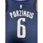 Men's Dallas Mavericks Kristaps Porzingis #6 Navy Finished Swingman Jersey - Statement Edition