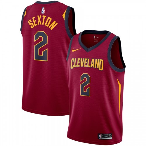 Men's Cleveland Cavaliers Collin Sexton #2 Nike Wine Swingman Jersey - Icon Edition