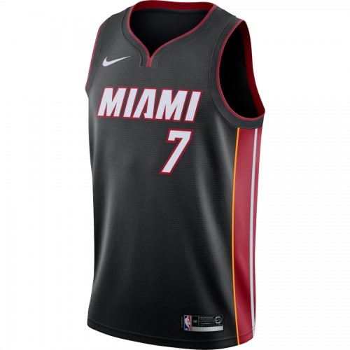 Men's Miami Heat Goran Dragic #7 Nike Black Swingman Jersey - Icon Edition