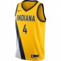 Men's Indiana Pacers Victor Oladipo #4 Nike Gold Finished Swingman Jersey - Statement Edition