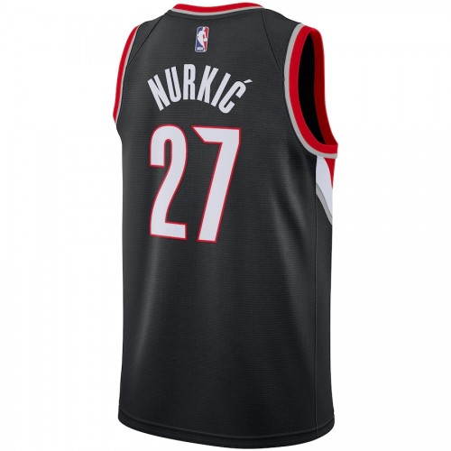 Men's Portland Trail Blazers Jusuf Nurkic #27 Nike Black Swingman Jersey - Icon Edition