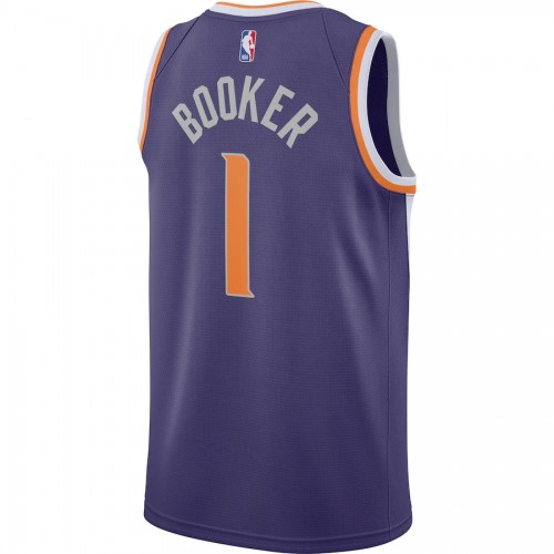 Men's Phoenix Suns Devin Booker #1 Nike Purple 2020/21 Swingman Jersey - Icon Edition