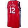 Men's Philadelphia 76ers Tobias Harris #12 Jordan Red 2020/21 Swingman Jersey - Statement Edition