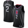 Men's LA Clippers Kawhi Leonard #2 Black Swingman Jersey - Statement Edition