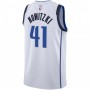 Men's Dallas Mavericks Dirk Nowitzki #41 Nike White Swingman Jersey - Association Edition