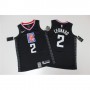 Men's LA Clippers Kawhi Leonard #2 Black Swingman Jersey - Statement Edition