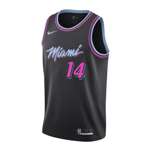 Men's Miami Heat Tyler Herro #14 Black 19-20 Swingman Jersey - City Edition