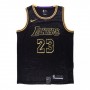 Men's Los Angeles Lakers LeBron James #23 Black  Swingman Jersey - City Edition