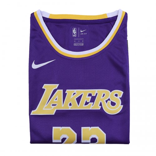 Men's Los Angeles Lakers LeBron James #23 Purple Swingman Jersey - Statement Edition