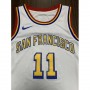 Men's Golden State Warriors Klay Thompson #11 White Classics Swingman Jersey - Classic Edition