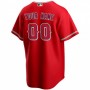 Men's Los Angeles Angels Nike Scarlet 2020 Alternate Custom Jersey