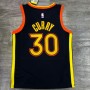 Men's Golden State Warriors Stephen Curry #30 Nike Navy 2020/21 Swingman Jersey - City Edition