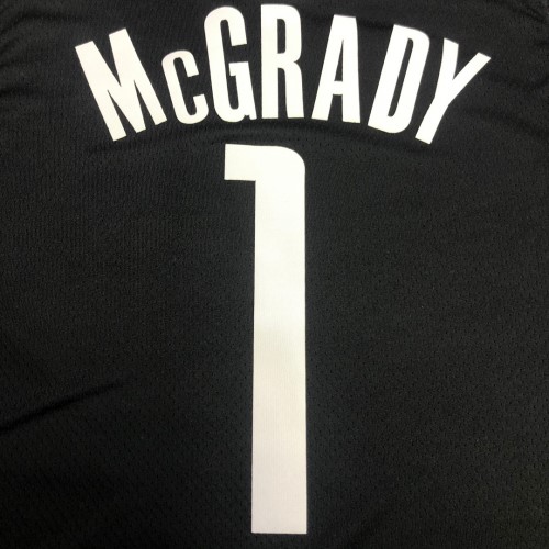 Men's Houston Rockets Tracy McGrady #1 Jordan Black 20/21 Swingman Jersey - Statement Edition