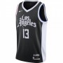 Men's LA Clippers Paul George #13 Nike Black 2020/21 Swingman Player Jersey – City Edition