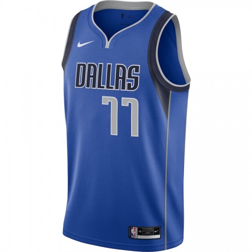 Men's Dallas Mavericks Luka Doncic #77 Nike Royal 2020/21 Swingman Jersey - Icon Edition