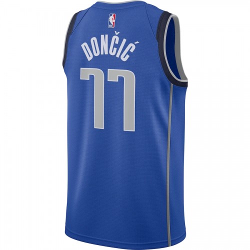 Men's Dallas Mavericks Luka Doncic #77 Nike Royal 2020/21 Swingman Jersey - Icon Edition