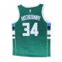 Men's Milwaukee Bucks Giannis Antetokounmpo #34 Green Swingman Jersey - Icon Edition