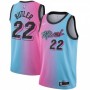 Men's Miami Heat Jimmy Butler #22 Blue&Pink 20/21 Swingman Jersey - City Edition