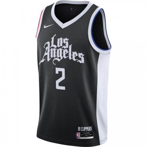 Men's LA Clippers Kawhi Leonard #2 Nike Black 2020/21 Swingman Player Jersey – City Edition