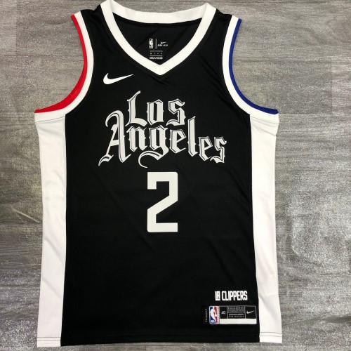 Men's LA Clippers Kawhi Leonard #2 Nike Black 2020/21 Swingman Player Jersey – City Edition