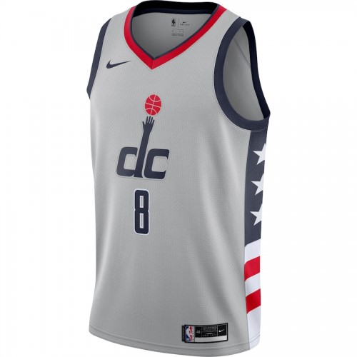 Men's Washington Wizards Rui Hachimura #8 Nike Gray 2020/21 Swingman Player Jersey – City Edition