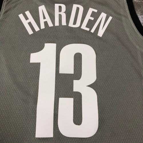 Men's Brooklyn Nets James Harden #13 Jordan Gray 2020/21 Swingman Jersey - Statement Edition