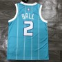 Men's Charlotte Hornets Lamelo Ball #2 Jordan Green 20/21 Swingman Jersey-Association Edition