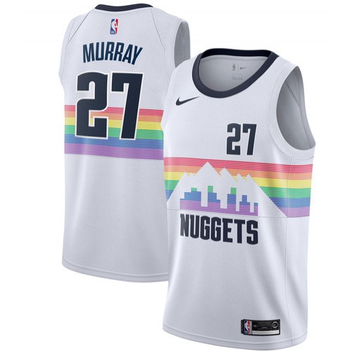 Men's Denver Nuggets Jamal Murray #27 Nike White Swingman Player Jersey – City Edition