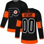 Men's Philadelphia Flyers adidas Black Alternate Authentic Custom Jersey