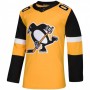 Men's Pittsburgh Penguins adidas Gold Alternate Authentic Custom Jersey