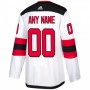 Men's New Jersey Devils adidas White Away Authentic Custom Jersey