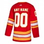 Men's Calgary Flames adidas Red Alternate Authentic Custom Jersey