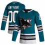 Men's San Jose Sharks adidas Teal 30th Anniversary Authentic Custom Jersey