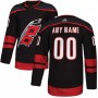 Men's Carolina Hurricanes adidas Black Alternate Authentic Custom Jersey