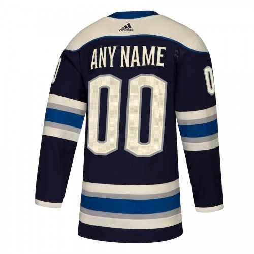 Men's Columbus Blue Jackets adidas Navy Authentic Alternate Custom Jersey