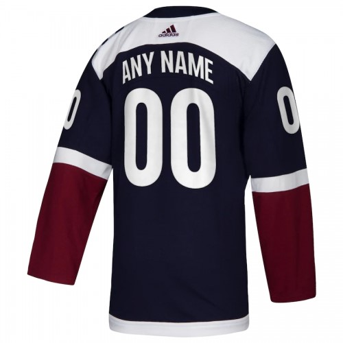 Men's Colorado Avalanche adidas Navy Alternate Authentic Custom Jersey