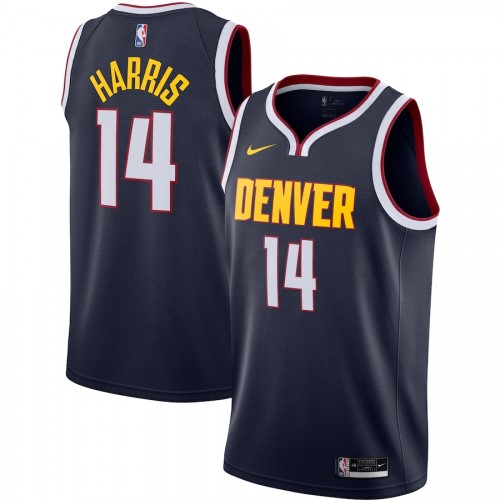 Men's Denver Nuggets Gary Harris #14 Nike Navy 2020/21 Swingman Jersey - Icon Edition