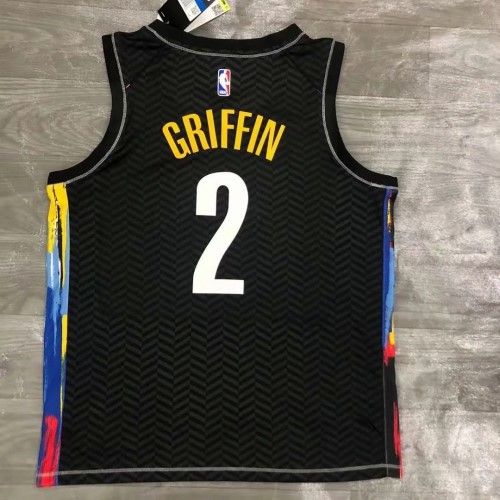 Men's Brooklyn Nets Blake Griffin #2 Nike Black 2020/21 Swingman Jersey - City Edition