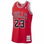 Men's Chicago Bulls Michael Jordan #23 Throwback Mitchell & Ness Red 1997-98 Hardwood Classics Player Jersey