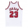 Men's Chicago Bulls Michael Jordan #23 Throwback Mitchell & Ness White 1997-98 Hardwood Classics Player Jersey