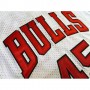 Men's Chicago Bulls Michael Jordan #45 Throwback Mitchell & Ness White 1994-95 Hardwood Classics Player Jersey