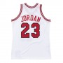 Men's Chicago Bulls Michael Jordan #23 Throwback Mitchell & Ness White 1984-85 Hardwood Classics Player Jersey