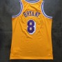 Men's Los Angeles Lakers Kobe Bryant #8 Throwback Mitchell & Ness Yellow 1996-97 Hardwood Classics Jersey