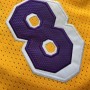 Men's Los Angeles Lakers Kobe Bryant #8 Throwback Mitchell & Ness Yellow 1996-97 Hardwood Classics Jersey